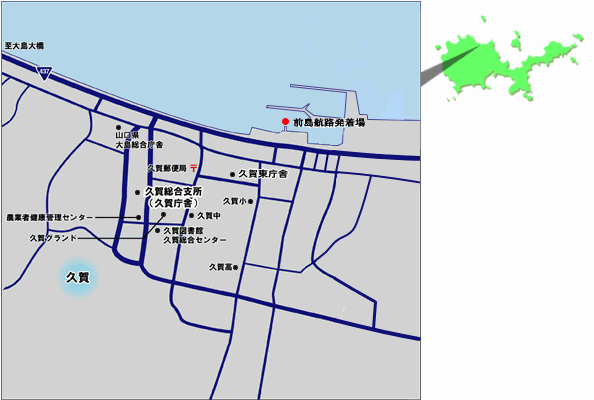 前島航路発着場マップ