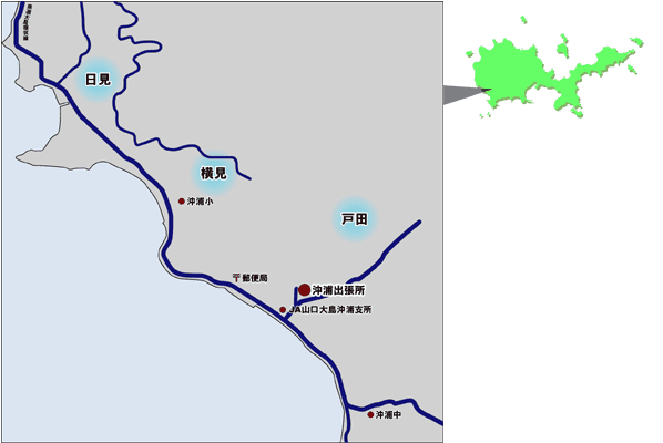 沖浦出張所地図