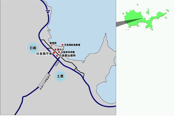 日良居地区地図