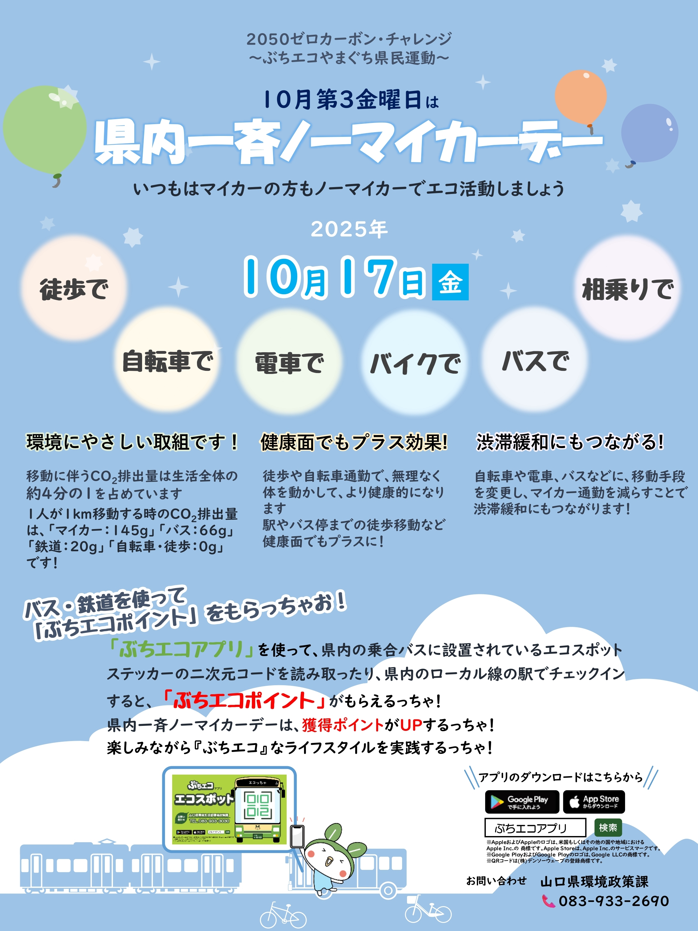 R7山口県内一斉ノーマイカーデーチラシ